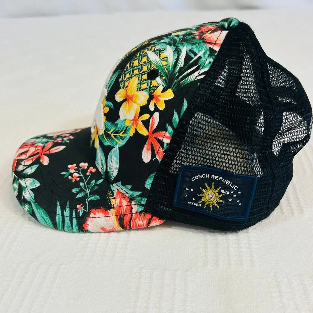 Youth Lost Boy Creations Tarzan Snapback Trucker Hat Floral Surf